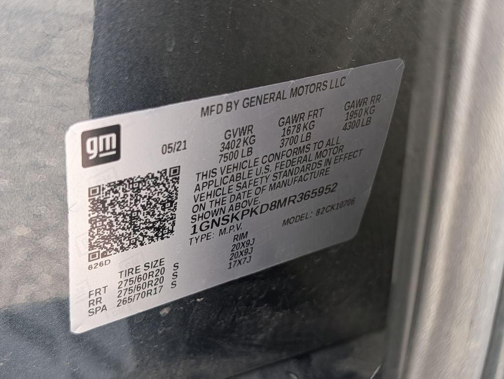 2021 Chevrolet Tahoe Z71