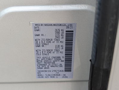 2025 Nissan Pathfinder SV 4WD