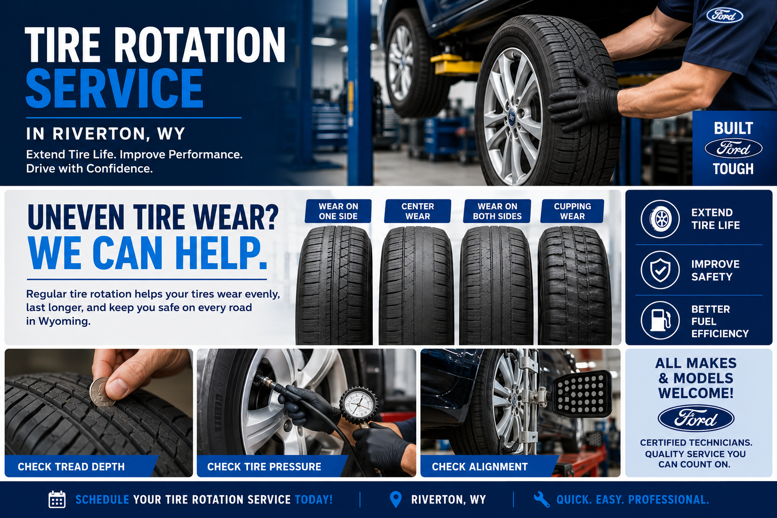 Tire rotation graphic Riverton WY